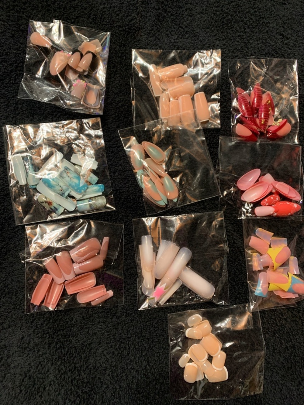 X10 Assorted Press-On Nail Sets